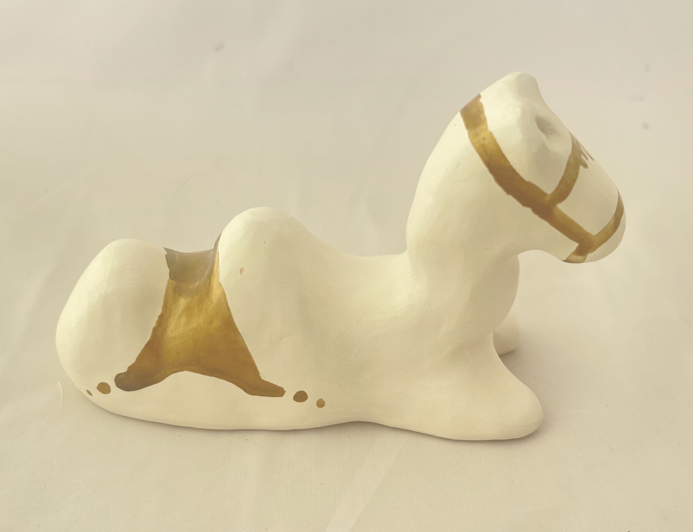 Crèche complète blanche et cuivrée – Image 11